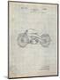 PP194- Antique Grid Parchment Harley Davidson Motorcycle 1919 Patent Poster-Cole Borders-Mounted Giclee Print