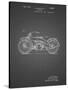 PP194- Black Grid Harley Davidson Motorcycle 1919 Patent Poster-Cole Borders-Stretched Canvas