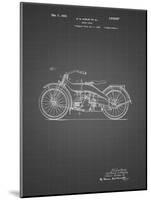 PP194- Black Grid Harley Davidson Motorcycle 1919 Patent Poster-Cole Borders-Mounted Giclee Print