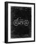 PP194- Black Grunge Harley Davidson Motorcycle 1919 Patent Poster-Cole Borders-Framed Giclee Print