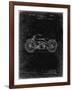 PP194- Black Grunge Harley Davidson Motorcycle 1919 Patent Poster-Cole Borders-Framed Giclee Print