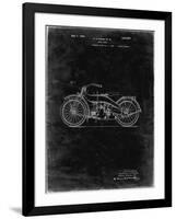 PP194- Black Grunge Harley Davidson Motorcycle 1919 Patent Poster-Cole Borders-Framed Giclee Print