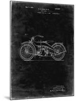 PP194- Black Grunge Harley Davidson Motorcycle 1919 Patent Poster-Cole Borders-Mounted Giclee Print