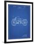 PP194- Blueprint Harley Davidson Motorcycle 1919 Patent Poster-Cole Borders-Framed Giclee Print