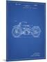 PP194- Blueprint Harley Davidson Motorcycle 1919 Patent Poster-Cole Borders-Mounted Giclee Print