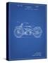 PP194- Blueprint Harley Davidson Motorcycle 1919 Patent Poster-Cole Borders-Stretched Canvas