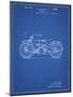 PP194- Blueprint Harley Davidson Motorcycle 1919 Patent Poster-Cole Borders-Mounted Giclee Print