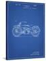 PP194- Blueprint Harley Davidson Motorcycle 1919 Patent Poster-Cole Borders-Stretched Canvas