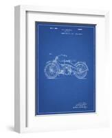 PP194- Blueprint Harley Davidson Motorcycle 1919 Patent Poster-Cole Borders-Framed Giclee Print