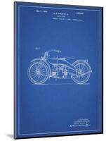 PP194- Blueprint Harley Davidson Motorcycle 1919 Patent Poster-Cole Borders-Mounted Giclee Print