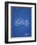 PP194- Blueprint Harley Davidson Motorcycle 1919 Patent Poster-Cole Borders-Framed Premium Giclee Print