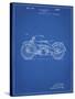 PP194- Blueprint Harley Davidson Motorcycle 1919 Patent Poster-Cole Borders-Stretched Canvas