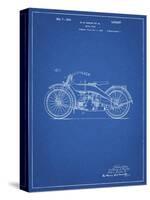 PP194- Blueprint Harley Davidson Motorcycle 1919 Patent Poster-Cole Borders-Stretched Canvas