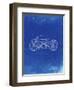 PP194- Faded Blueprint Harley Davidson Motorcycle 1919 Patent Poster-Cole Borders-Framed Giclee Print