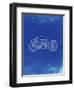 PP194- Faded Blueprint Harley Davidson Motorcycle 1919 Patent Poster-Cole Borders-Framed Giclee Print