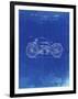 PP194- Faded Blueprint Harley Davidson Motorcycle 1919 Patent Poster-Cole Borders-Framed Giclee Print