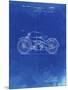 PP194- Faded Blueprint Harley Davidson Motorcycle 1919 Patent Poster-Cole Borders-Mounted Giclee Print