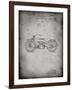 PP194- Faded Grey Harley Davidson Motorcycle 1919 Patent Poster-Cole Borders-Framed Giclee Print