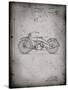 PP194- Faded Grey Harley Davidson Motorcycle 1919 Patent Poster-Cole Borders-Stretched Canvas