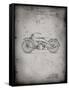 PP194- Faded Grey Harley Davidson Motorcycle 1919 Patent Poster-Cole Borders-Framed Stretched Canvas