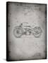 PP194- Faded Grey Harley Davidson Motorcycle 1919 Patent Poster-Cole Borders-Stretched Canvas