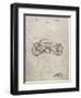 PP194- Sandstone Harley Davidson Motorcycle 1919 Patent Poster-Cole Borders-Framed Giclee Print