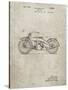 PP194- Sandstone Harley Davidson Motorcycle 1919 Patent Poster-Cole Borders-Stretched Canvas