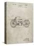 PP194- Sandstone Harley Davidson Motorcycle 1919 Patent Poster-Cole Borders-Stretched Canvas