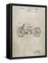 PP194- Sandstone Harley Davidson Motorcycle 1919 Patent Poster-Cole Borders-Framed Stretched Canvas