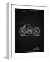 PP194- Vintage Black Harley Davidson Motorcycle 1919 Patent Poster-Cole Borders-Framed Giclee Print