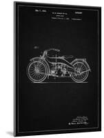 PP194- Vintage Black Harley Davidson Motorcycle 1919 Patent Poster-Cole Borders-Mounted Giclee Print