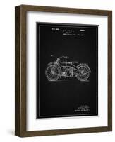 PP194- Vintage Black Harley Davidson Motorcycle 1919 Patent Poster-Cole Borders-Framed Giclee Print