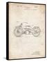 PP194- Vintage Parchment Harley Davidson Motorcycle 1919 Patent Poster-Cole Borders-Framed Stretched Canvas