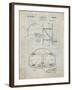 PP196-Antique Grid Parchment Albach Basketball Goal Patent Poster-Cole Borders-Framed Giclee Print