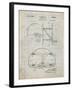 PP196-Antique Grid Parchment Albach Basketball Goal Patent Poster-Cole Borders-Framed Giclee Print