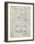 PP196-Antique Grid Parchment Albach Basketball Goal Patent Poster-Cole Borders-Framed Premium Giclee Print