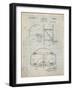 PP196-Antique Grid Parchment Albach Basketball Goal Patent Poster-Cole Borders-Framed Giclee Print