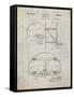 PP196-Antique Grid Parchment Albach Basketball Goal Patent Poster-Cole Borders-Framed Stretched Canvas