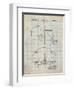 PP196-Antique Grid Parchment Albach Basketball Goal Patent Poster-Cole Borders-Framed Giclee Print