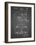 PP196-Black Grid Albach Basketball Goal Patent Poster-Cole Borders-Framed Giclee Print