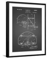 PP196-Black Grid Albach Basketball Goal Patent Poster-Cole Borders-Framed Giclee Print