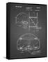 PP196-Black Grid Albach Basketball Goal Patent Poster-Cole Borders-Framed Stretched Canvas