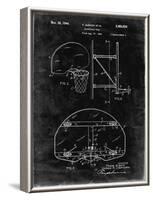 PP196- Black Grunge Albach Basketball Goal Patent Poster-Cole Borders-Framed Giclee Print