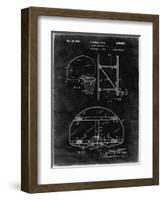 PP196- Black Grunge Albach Basketball Goal Patent Poster-Cole Borders-Framed Giclee Print