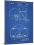 PP196- Blueprint Albach Basketball Goal Patent Poster-Cole Borders-Mounted Giclee Print