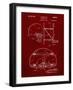 PP196- Burgundy Albach Basketball Goal Patent Poster-Cole Borders-Framed Premium Giclee Print