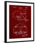 PP196- Burgundy Albach Basketball Goal Patent Poster-Cole Borders-Framed Giclee Print