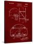 PP196- Burgundy Albach Basketball Goal Patent Poster-Cole Borders-Stretched Canvas