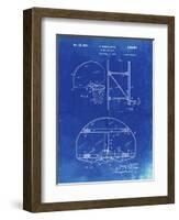 PP196- Faded Blueprint Albach Basketball Goal Patent Poster-Cole Borders-Framed Giclee Print