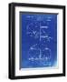 PP196- Faded Blueprint Albach Basketball Goal Patent Poster-Cole Borders-Framed Giclee Print